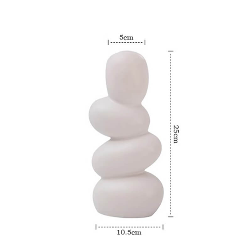 Vase en céramique en forme de galet Lighteme