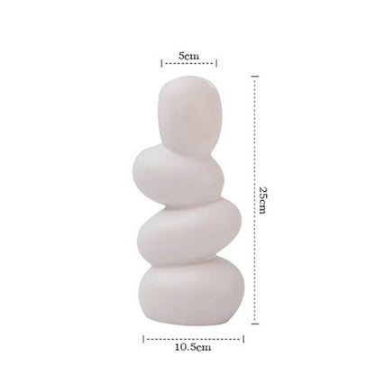 Vase en céramique en forme de galet Lighteme