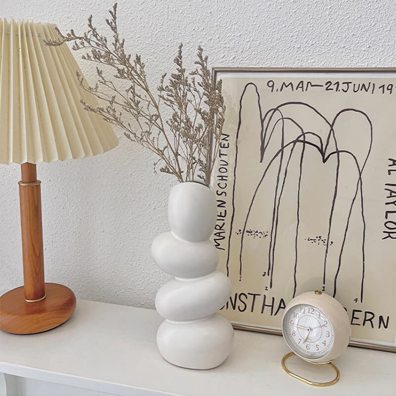 Vase en céramique en forme de galet Lighteme