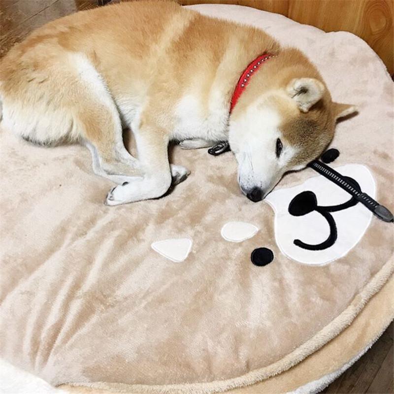 Lighteme Shiba Inu Short Plush Round Pet Pad