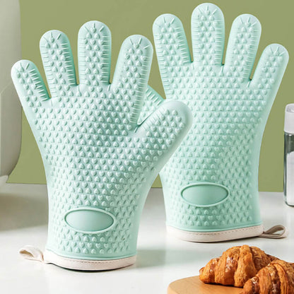 Gants de cuisson anti-brûlures isolants en silicone Lighteme