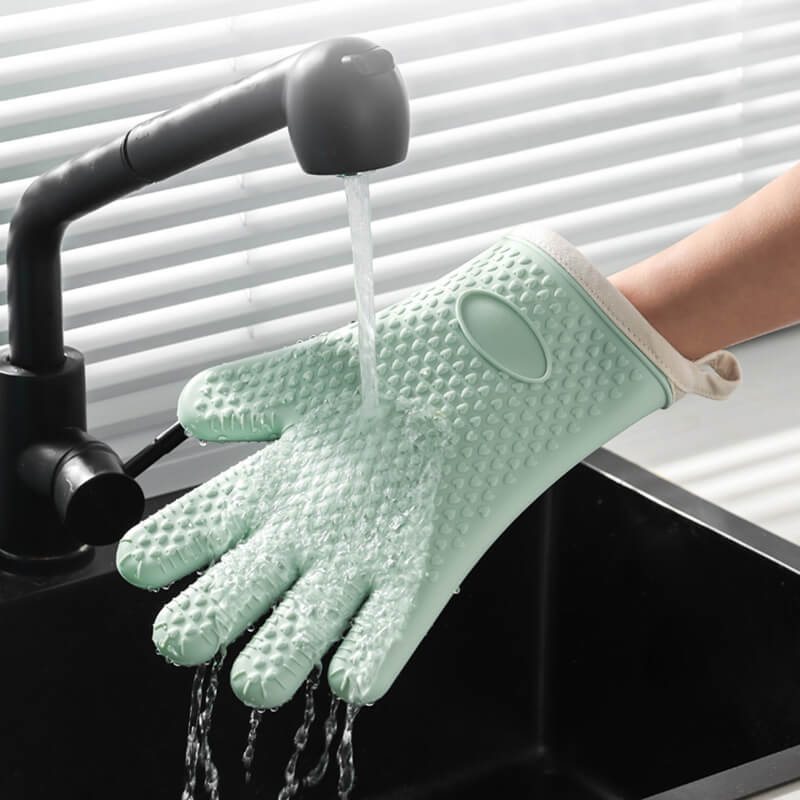 Gants de cuisson anti-brûlures isolants en silicone Lighteme