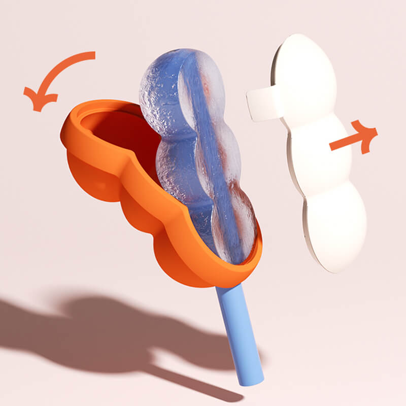 Lighteme Silicone Straw Popsicle 2 in 1 Mold