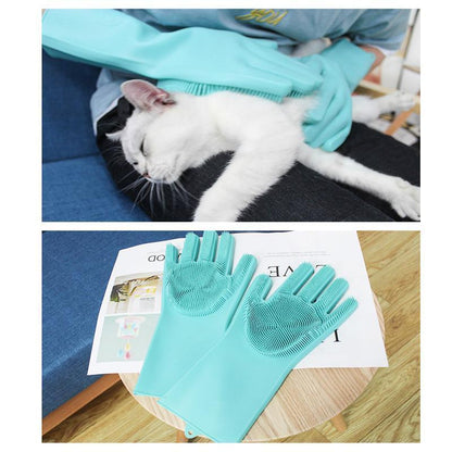 Lighteme Silicone Dog Pet Deshedding Brush Glove