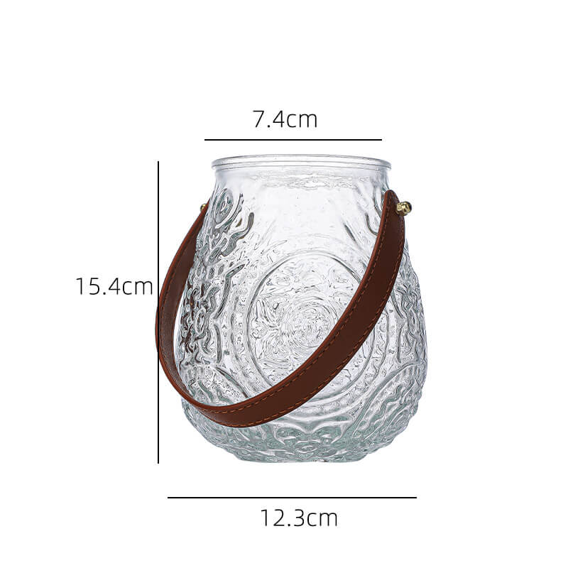 Lighteme Simple Embossed Glass Vase