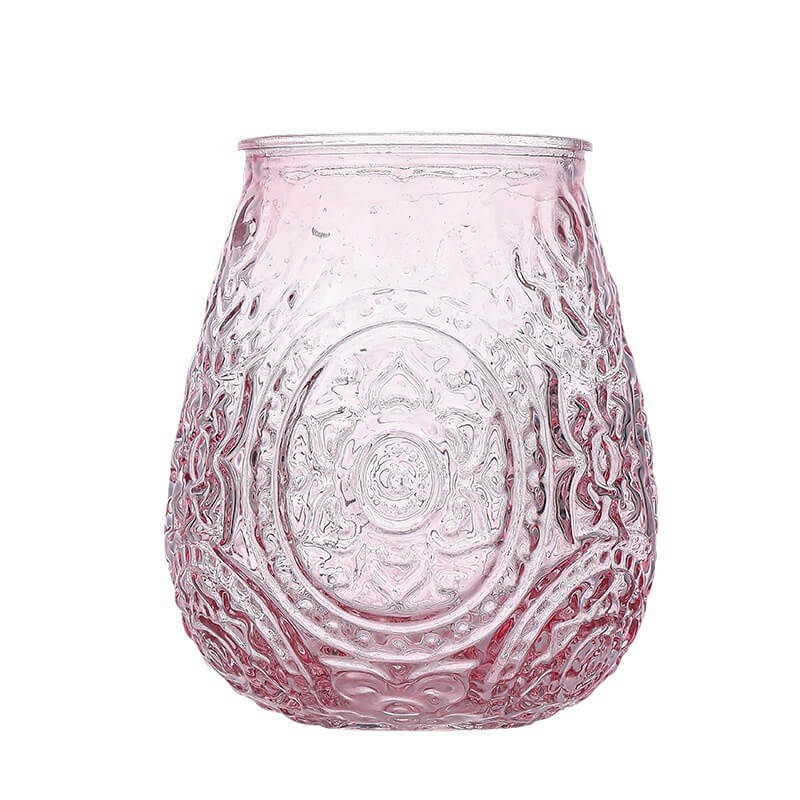 Lighteme Simple Embossed Glass Vase