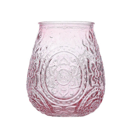 Lighteme Simple Embossed Glass Vase