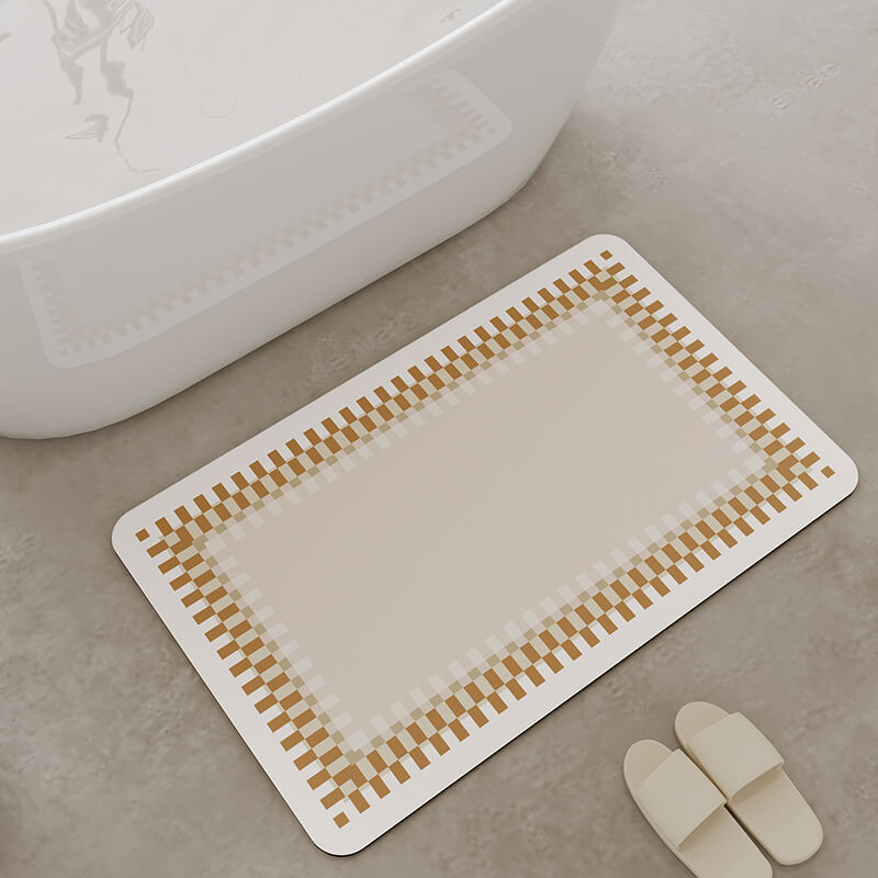 Tapis de bain Lighteme Simple Line en boue de diatomées