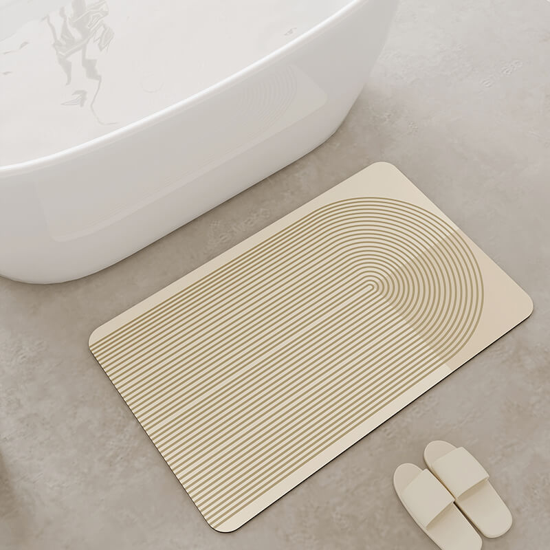 Tapis de bain Lighteme Simple Line en boue de diatomées