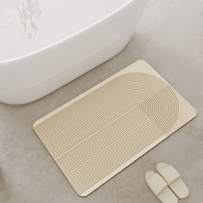 Tapis de bain Lighteme Simple Line en boue de diatomées