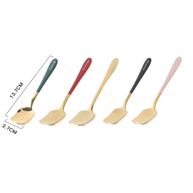 Lighteme Simple Stainless Steel Dessert Spoon 5pcs Set