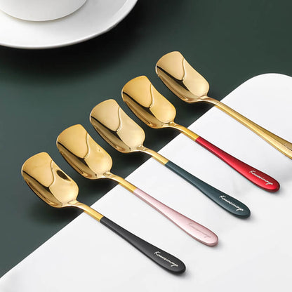 Lighteme Simple Stainless Steel Dessert Spoon 5pcs Set