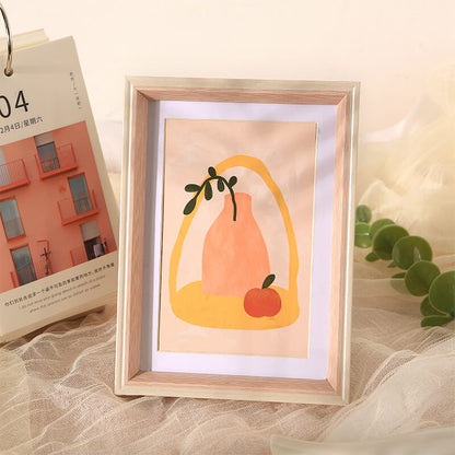 Cadre photo en bois simple Lighteme