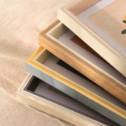 Cadre photo en bois simple Lighteme