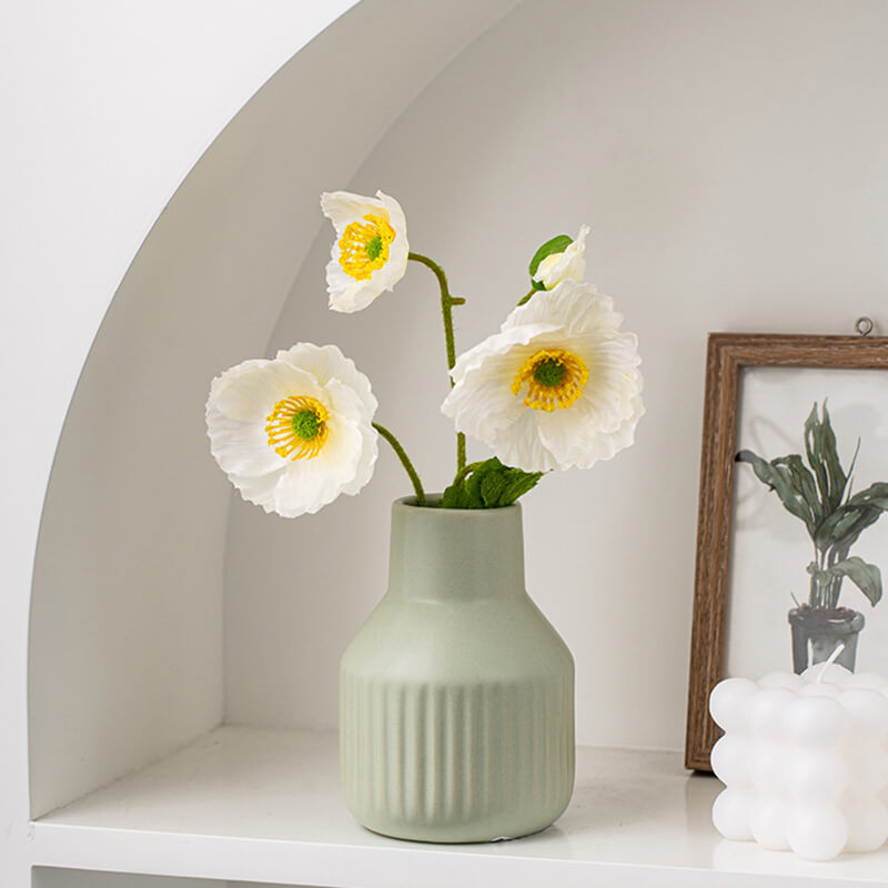 Lighteme Simple Striped Ceramic Vase