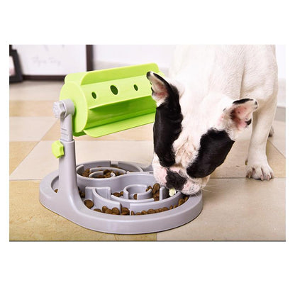 Lighteme Slow Feeder Plastic Pet Cat Dish Bowl (3 colors)