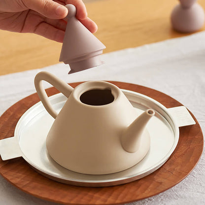 Ensemble de théière en céramique Lighteme à petit chapeau pointu