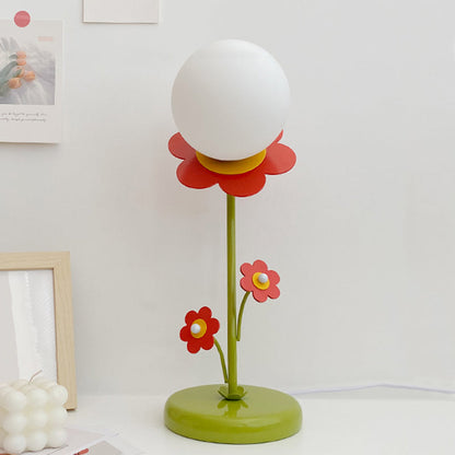 Lighteme Small Red Flower Table Lamp