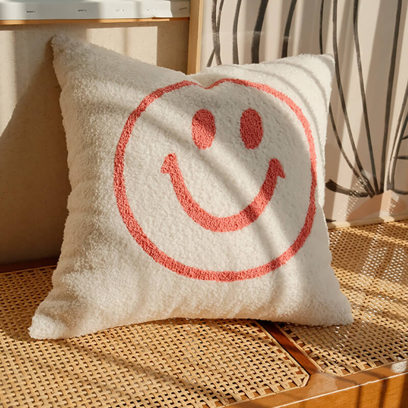 Lighteme Smile Throw Pillow Cover