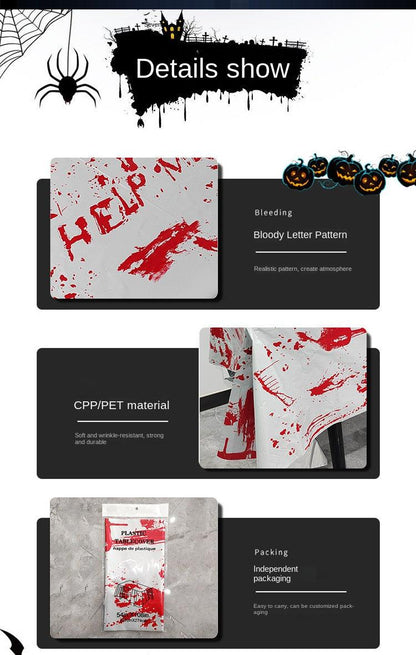 Lighteme Halloween Horror Party Tablecloth