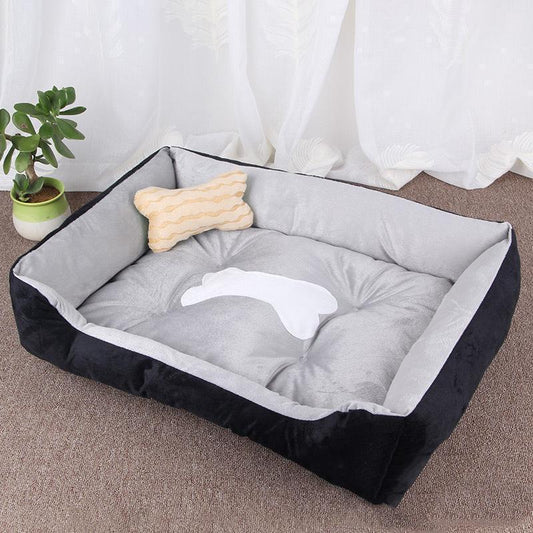 Lighteme Weiches, kurzes Plüsch-Hundesofabett für große Hunde (ohne Knochenkissen) (5 Farben &amp; 5 Größen)