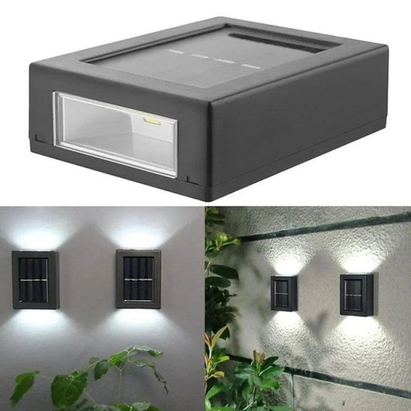 Wasserdichte solarbetriebene Außenwandleuchte von Lighteme | 1 KAUFEN, 1 GRATIS (2 STÜCK)