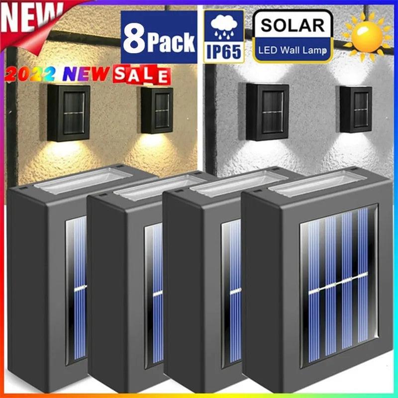 Wasserdichte solarbetriebene Außenwandleuchte von Lighteme | 1 KAUFEN, 1 GRATIS (2 STÜCK)