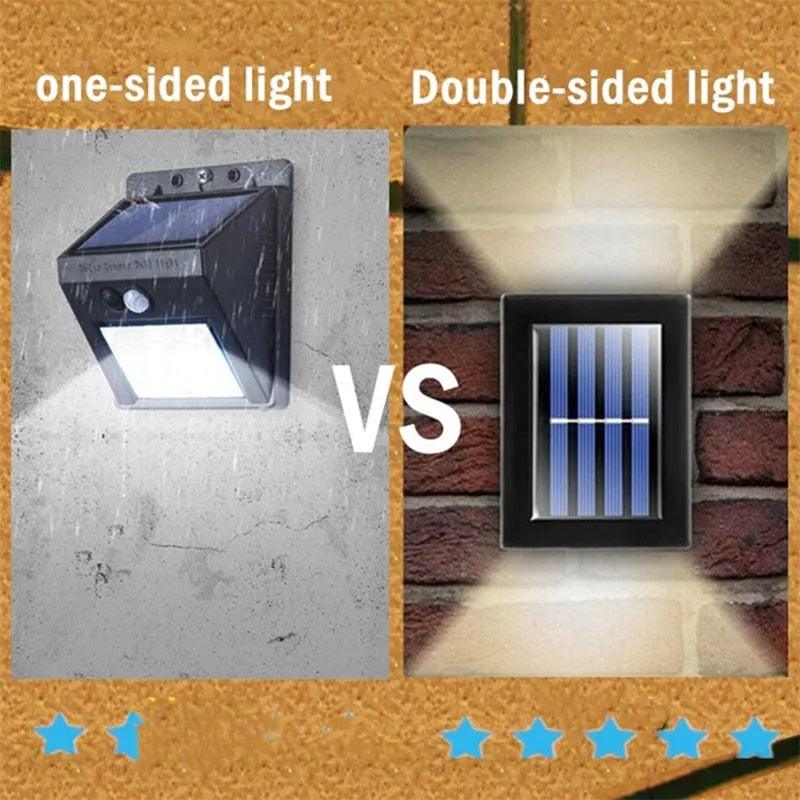 Wasserdichte solarbetriebene Außenwandleuchte von Lighteme | 1 KAUFEN, 1 GRATIS (2 STÜCK)