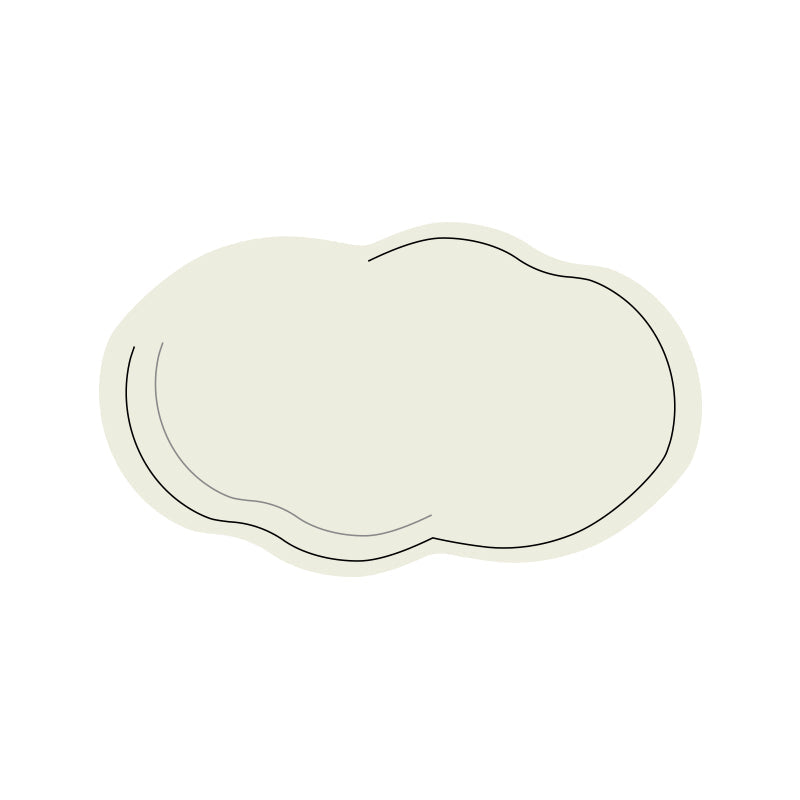 Lighteme Solid Color Cloud Diatom Mud Bath Mat