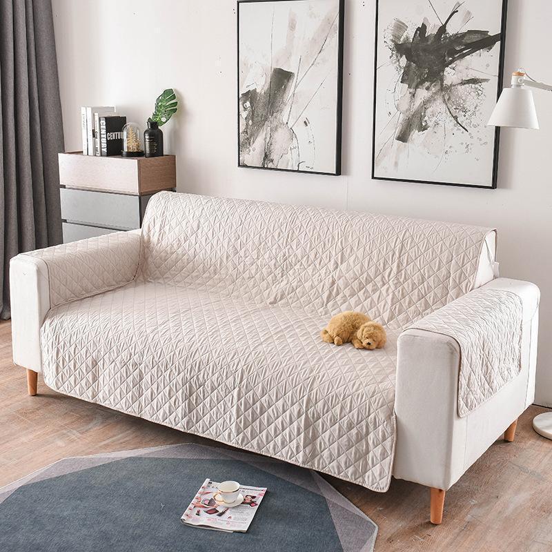 Lighteme Solid Color Polyester Sofa Cover (7 colors & 3 sizes)