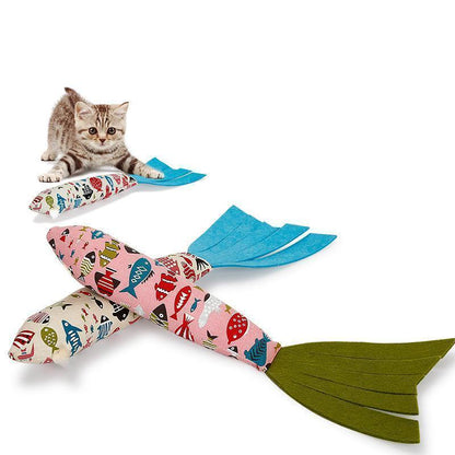 Lighteme Sound Paper Cat Toy Fish Shape (2 colors)