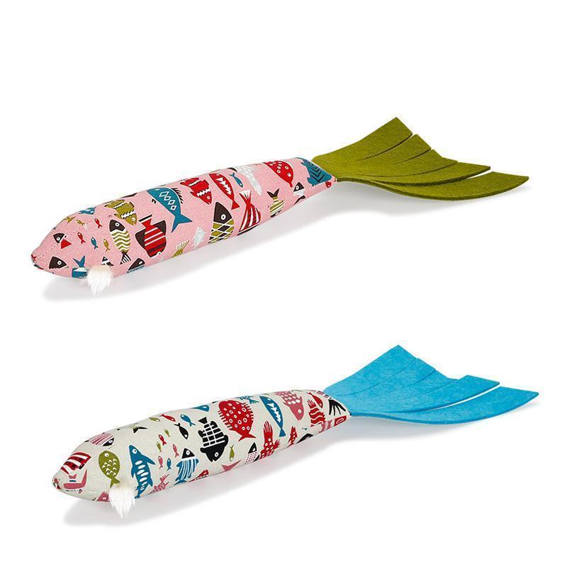 Lighteme Sound Paper Cat Toy Fish Shape (2 colors)