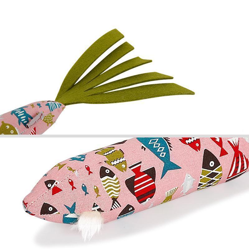 Lighteme Sound Paper Cat Toy Fish Shape (2 colors)