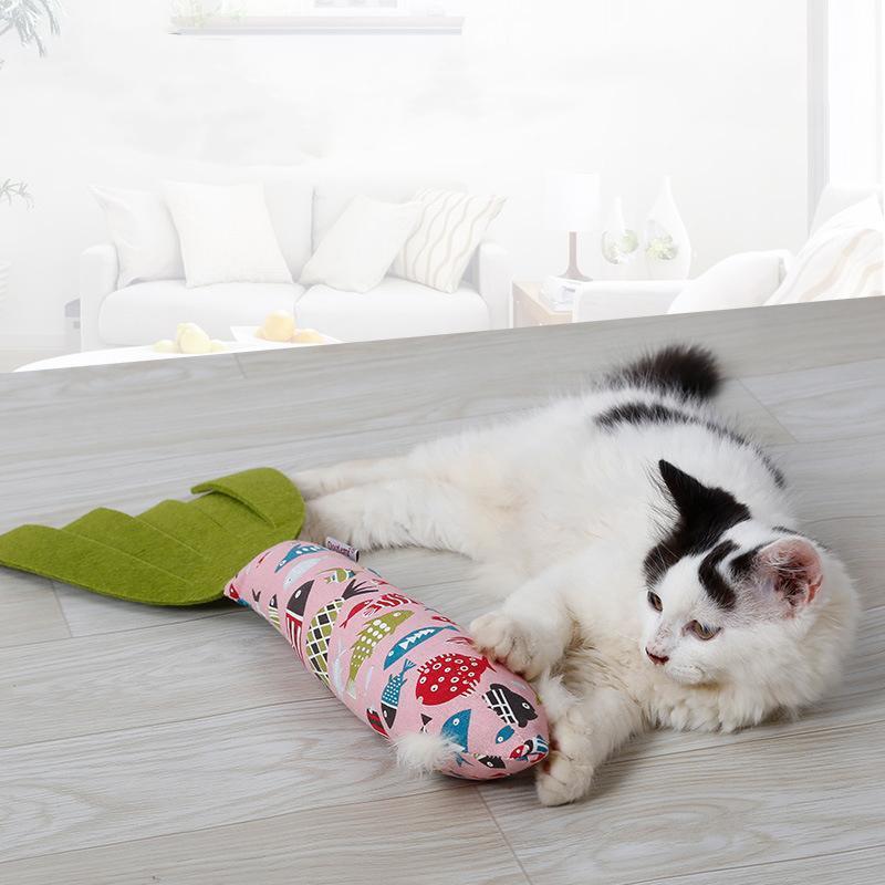 Lighteme Sound Paper Cat Toy Fish Shape (2 colors)
