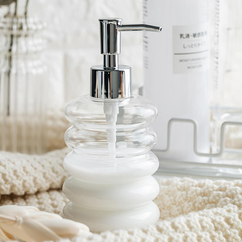 Distributeur de savon en verre spiralé Lighteme