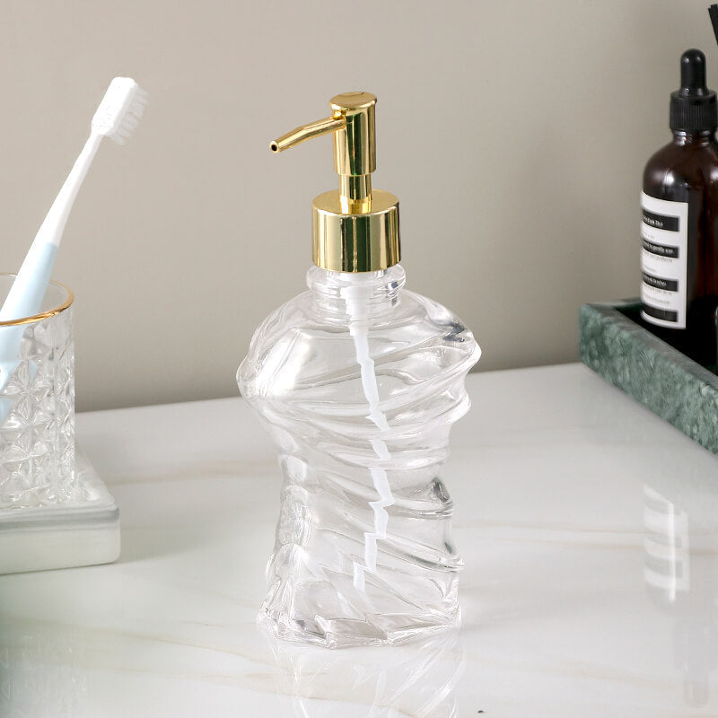 Lighteme Spiral Glass Soap Dispenser