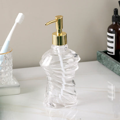 Lighteme Spiral Glass Soap Dispenser