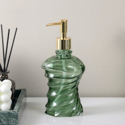 Lighteme Spiral Glass Soap Dispenser