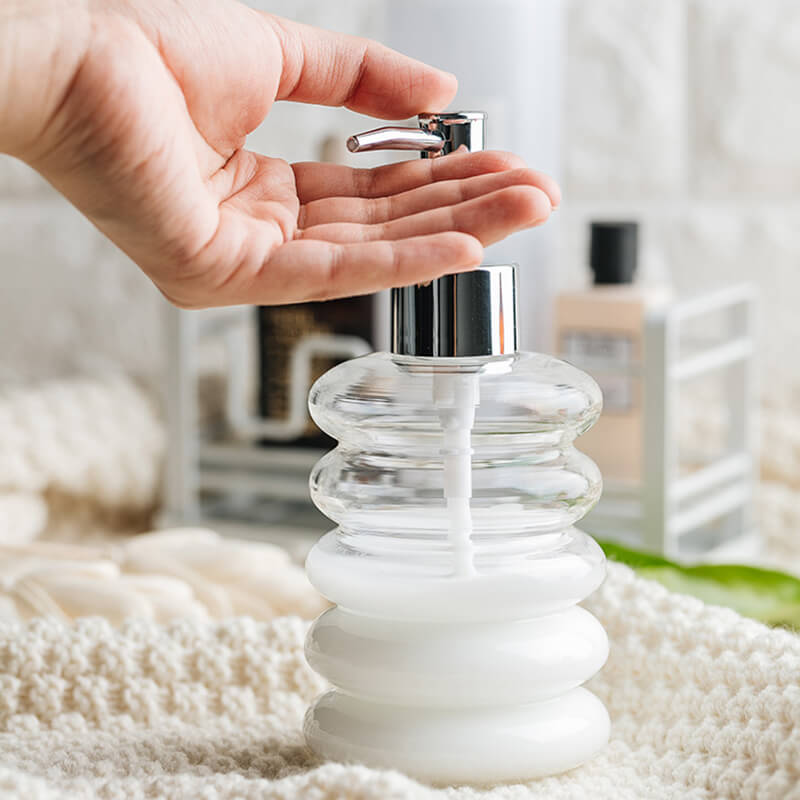 Distributeur de savon en verre spiralé Lighteme
