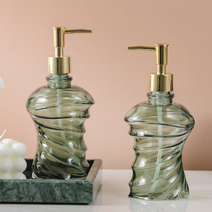 Lighteme Spiral Glass Soap Dispenser