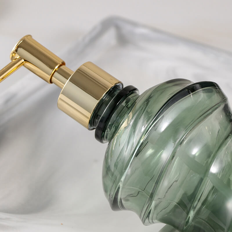 Lighteme Spiral Glass Soap Dispenser