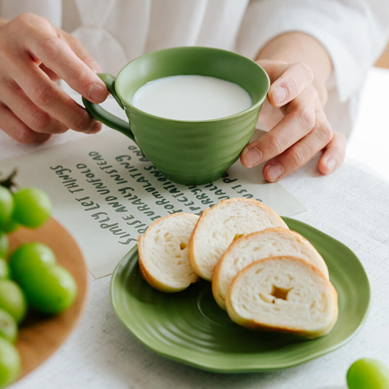 Tasse et soucoupe en céramique à motif spirale Lighteme 