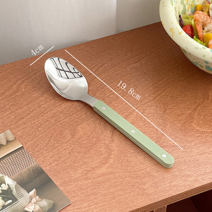 Lighteme Splicing Stainless Steel Flatware 4Pcs Set