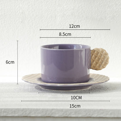 Lighteme Spring Biscuit Ceramic Cup and Saucer