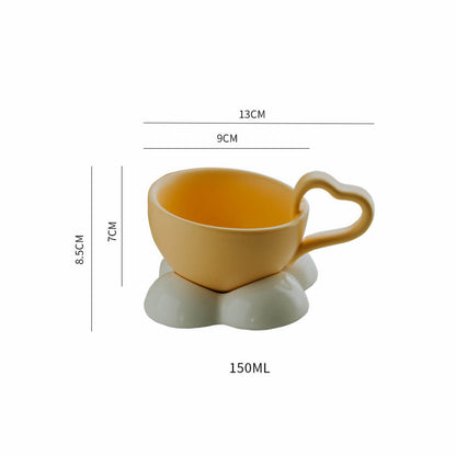 Lighteme Spring Clouds Ceramic Cup and Saucer