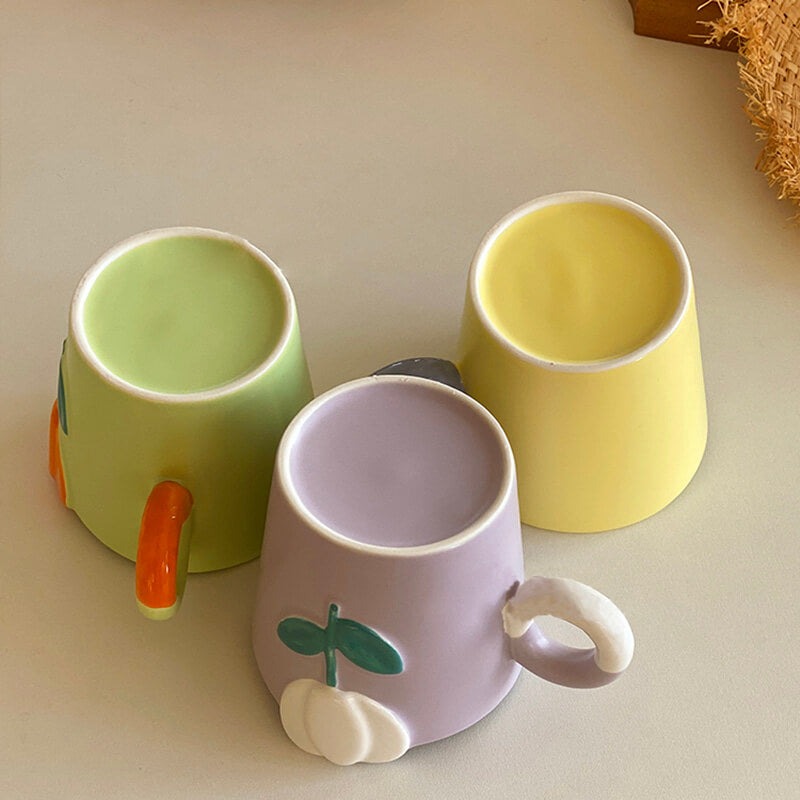 Lighteme Spring Tulip Embossed Ceramic Mug