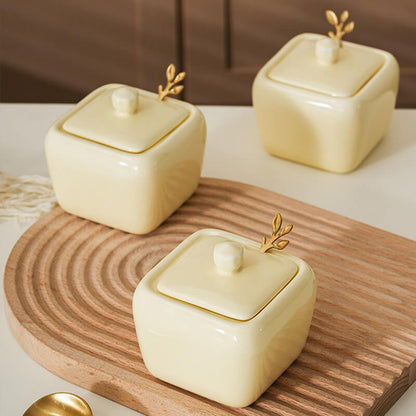 Lighteme Square Ceramic Seasoning Jar Set