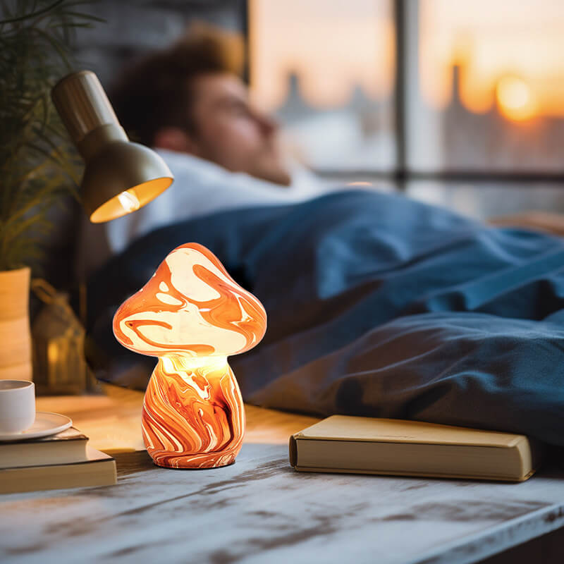 Lighteme Stained Glass Mushroom Lamp