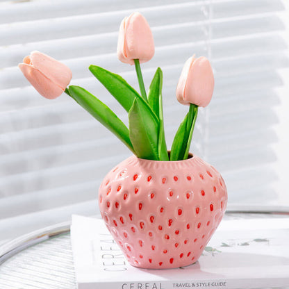 Lighteme Strawberry Ceramic Vase