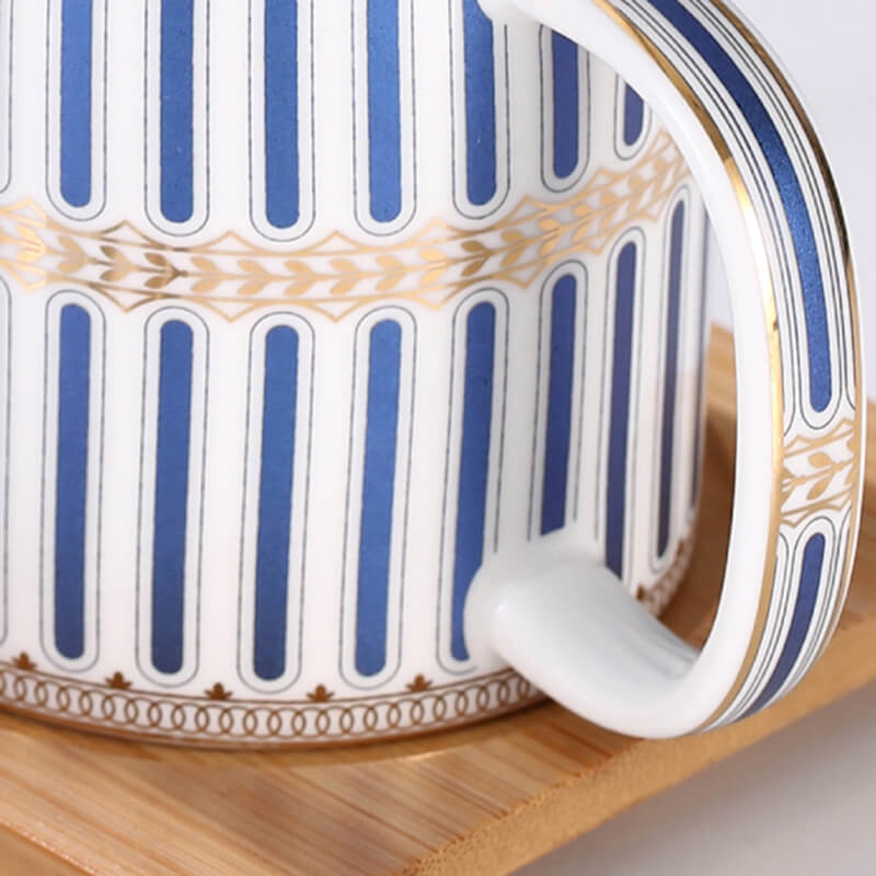 Lighteme Stripe Gilt Ceramic Bathroom Set